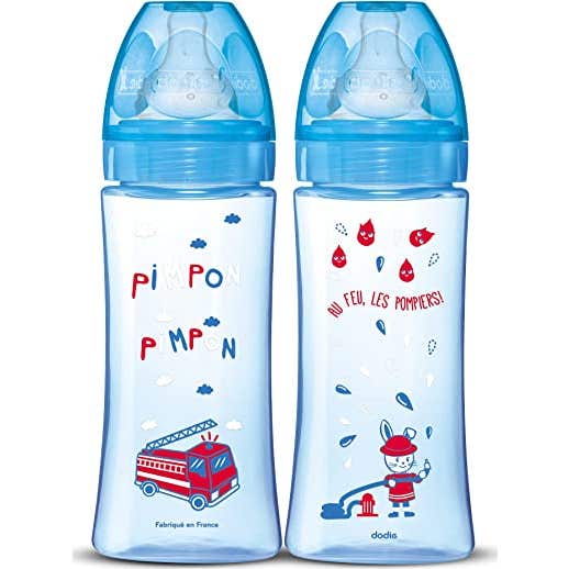 Dodie Biberons Anti-Colique +6m Bleu 2x330ml