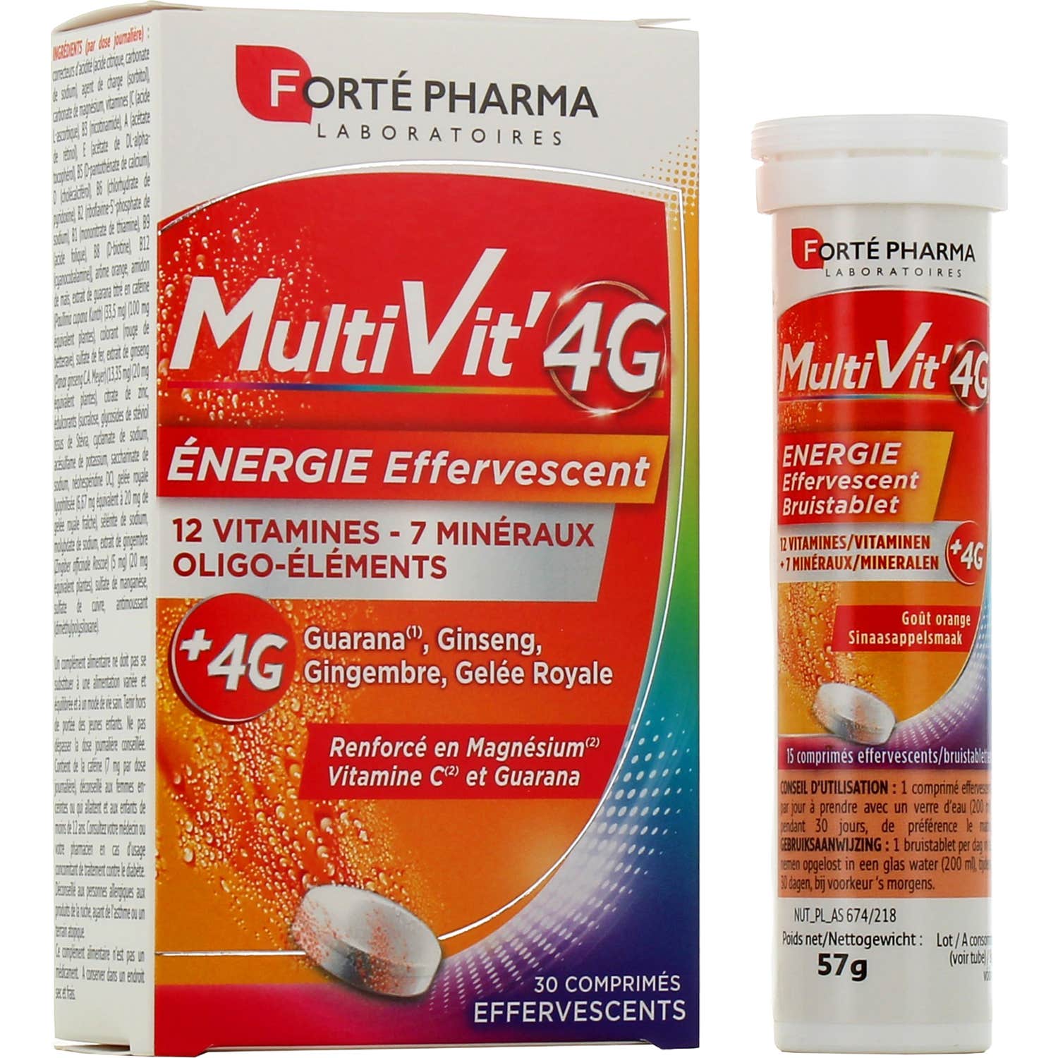 Forte Pharma Multivit Energy Effervescent 4g