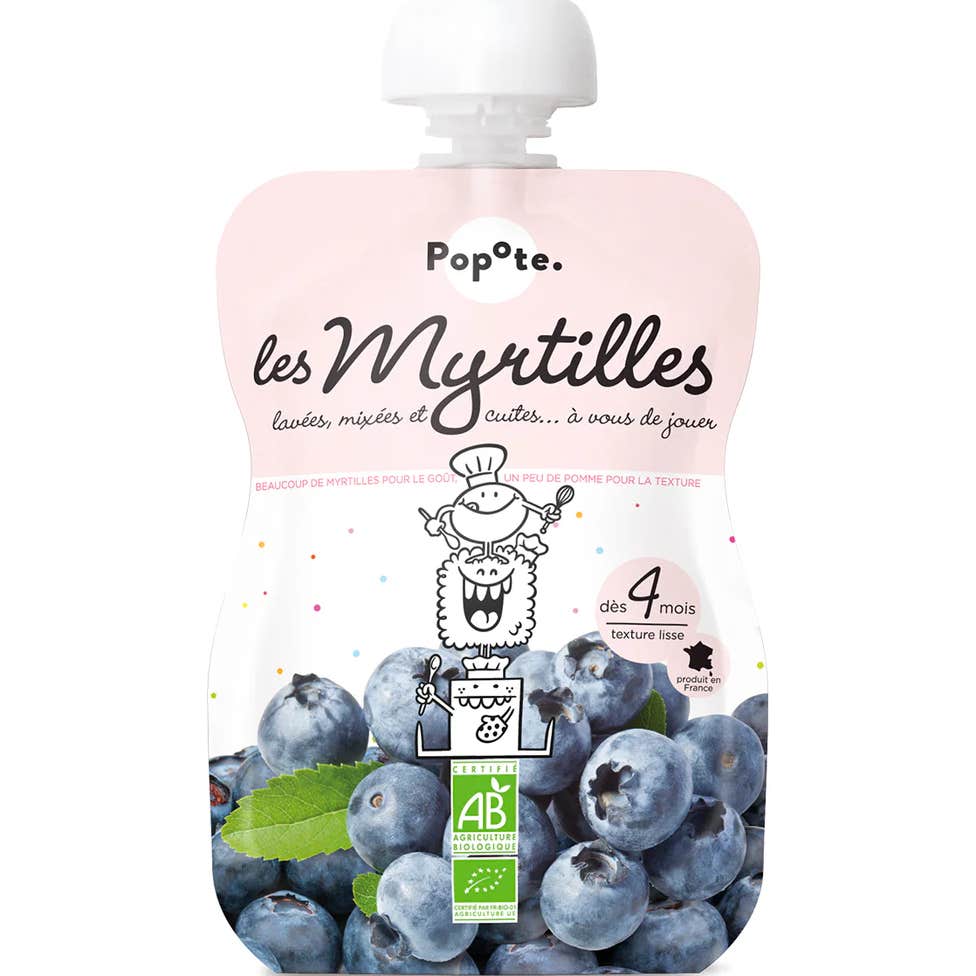 Popote Purée Myrtille 120g