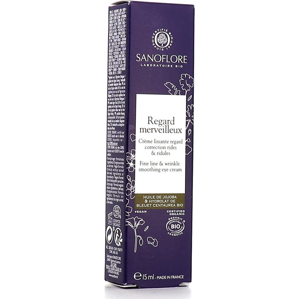 Sanoflore Regard Merveilleux Crème Contour Des Yeux Défroissante Bio 15ml
