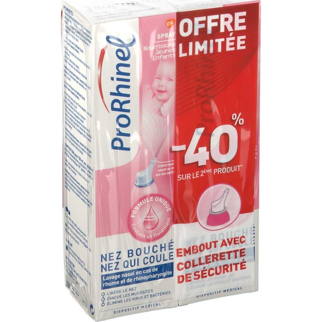 Prorhinel Spray Nasal Nourrissons Jeunes Enfants Lot de 2 x 100mL