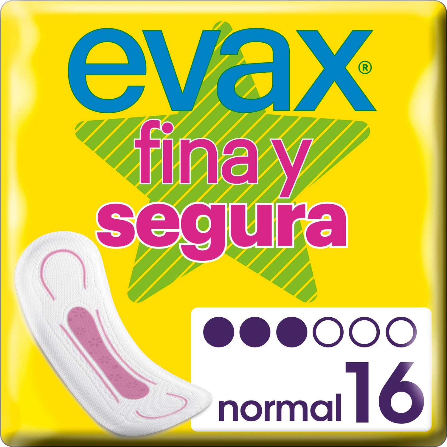 Evax Serviettes Fine et Sûre Sans Ailettes 16 unités