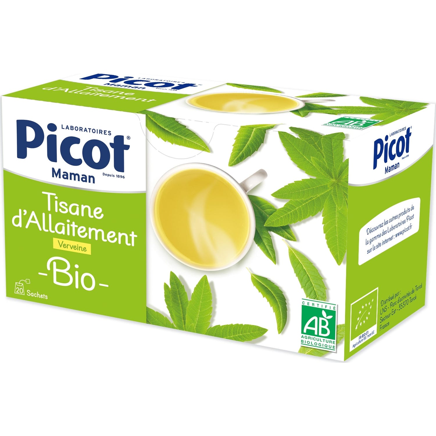 Picot Maman Tisane d'Allaitement Verveine Bio 20 Sachets