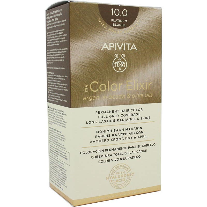 Apivita teinture permanente 10.0 très blond très clair blond très clair