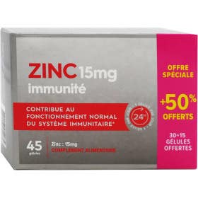PharmaScience Zinc 30+15gélules