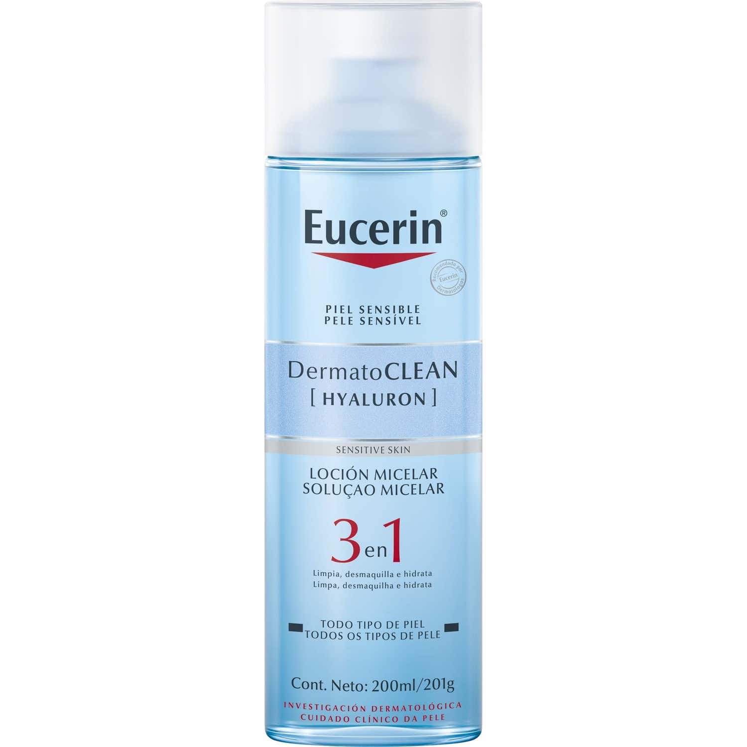 Eucerin® Dermatoclean Solution nettoyante micellaire 3 en 1 200 ml
