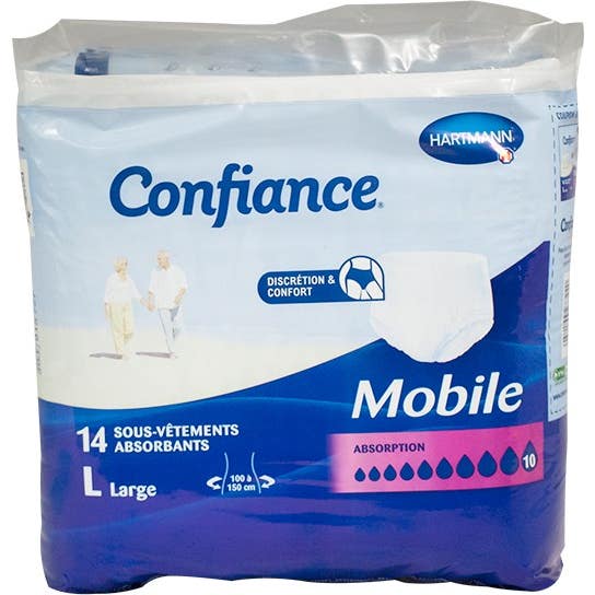 Hartmann Confiance Mobile 10 Gouttes L 14 Sous-Vêtements Absorbants