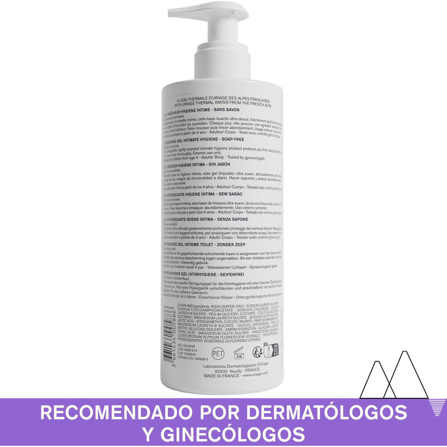 Uriage Gyn-Phy Gel Refrescante Higiene Intima 500ml Uriage Gyn-Phy Gel Refrescante Higiene Intima 500ml