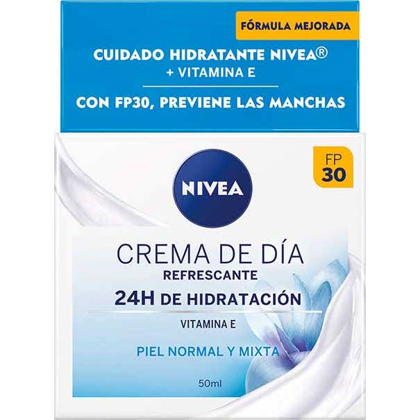 Nivea Crème De Jour Rafraîchissante 24H d'Hydratation SPF30 50ml