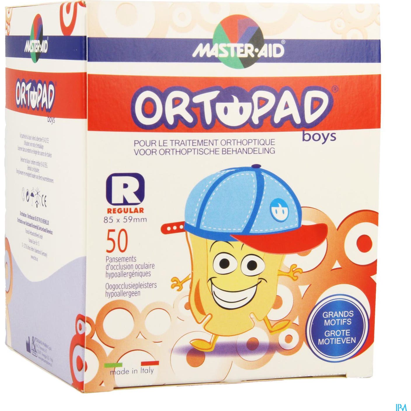 Ortopad Boy P/Ocul Gd/Mot Reg50