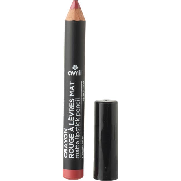 Avril Crayon Rouge À Lèvres Mat Bio Rose Vinyle 2g