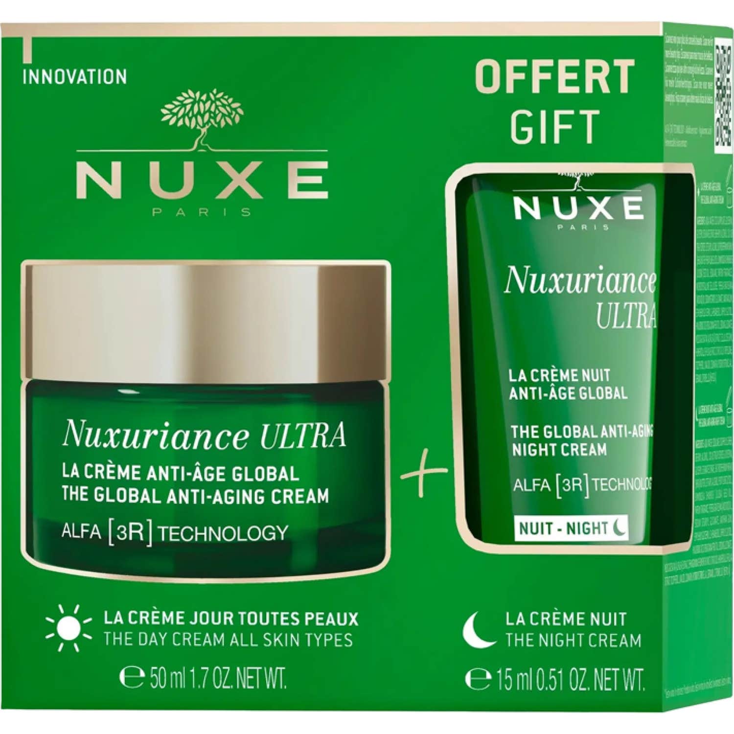 Nuxe Nuxuriance Ultra Coffret La Crème Anti-Âge Global 50ml + La Crème Nuit Anti-Âge Global 15ml