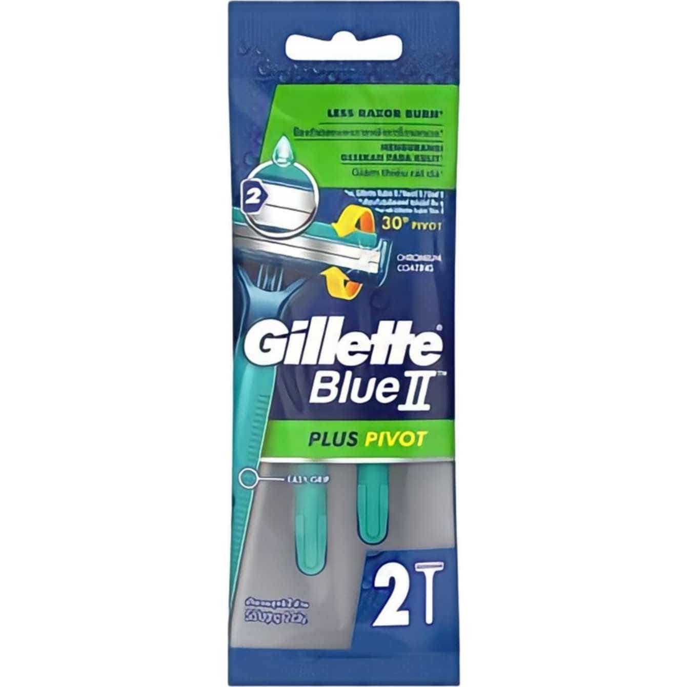 Gillette Blue Ii Plus Slalom Lame de Rasoir Jetable 5uts
