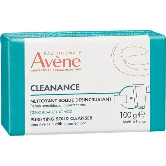 Avène Cleanance Pain Nettoyant Solide Désincrustant 100 gr