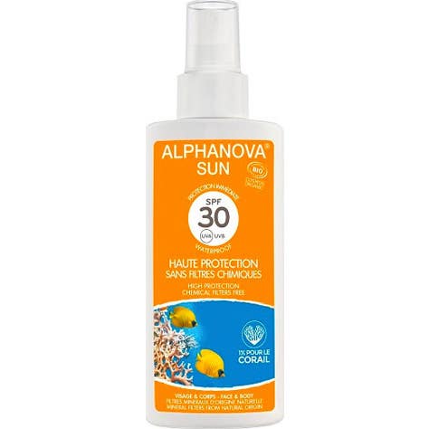 Alphanova Protecteur Solaire Solaire Bio Spf30 Spray 125gr