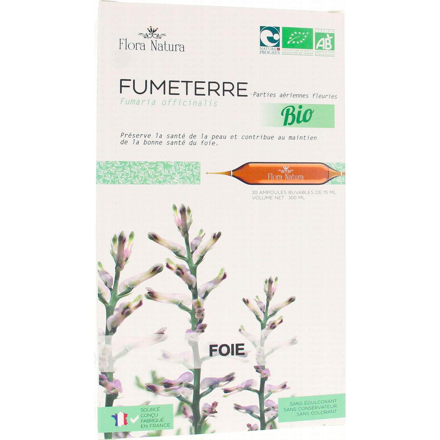 Flora Natura Fumeterre Bio 20x15ml