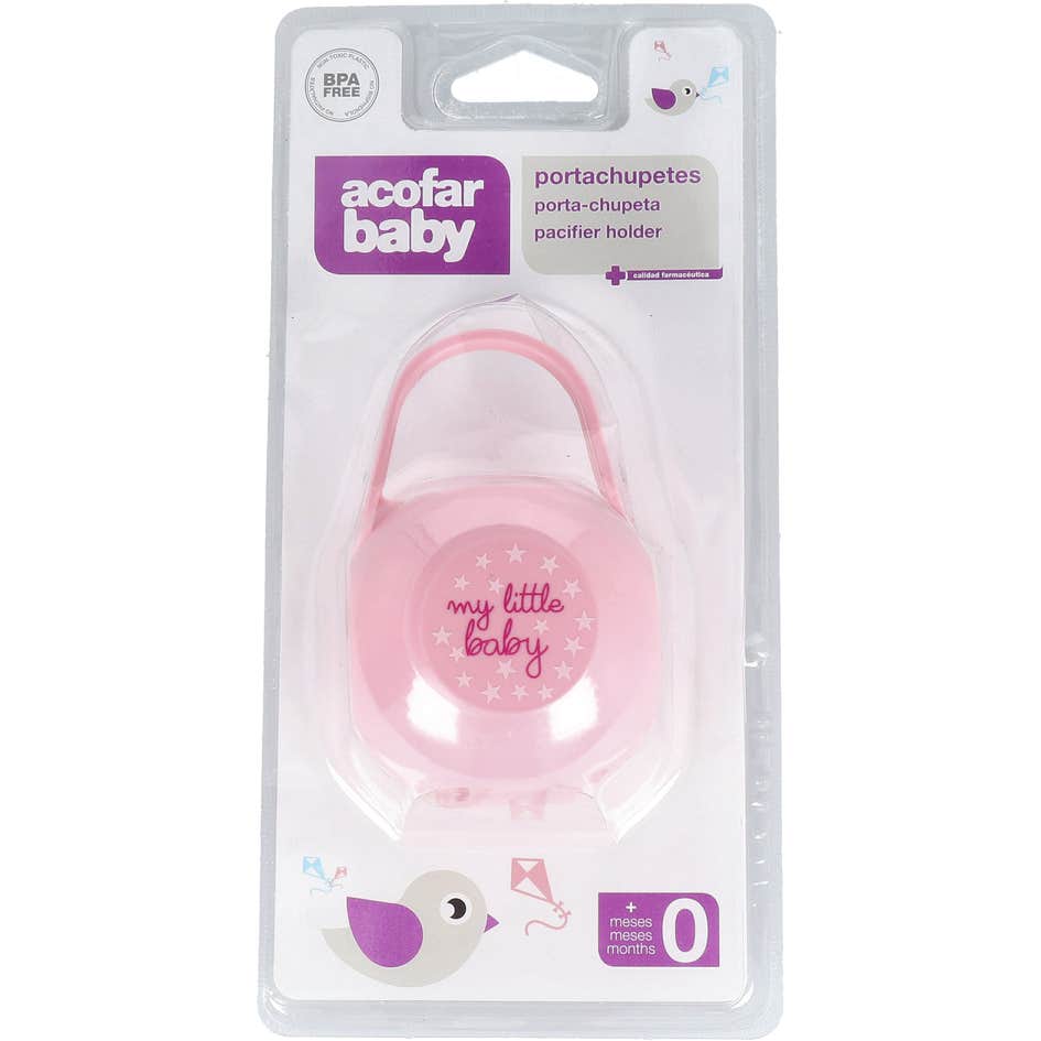Acofarbaby Attache-Sucette Rose
