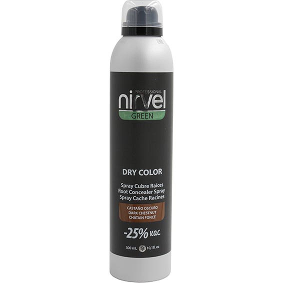 Nirvel Green Dry Color Spray Chatain Foncé 300ml