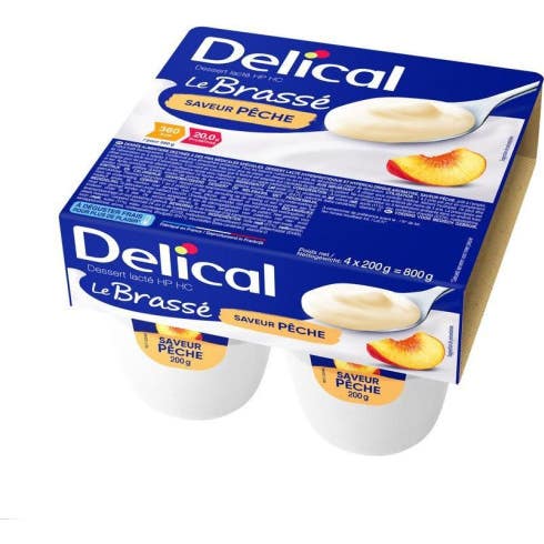 Delical Le Brassé Hp Hc Pêche 4x200g