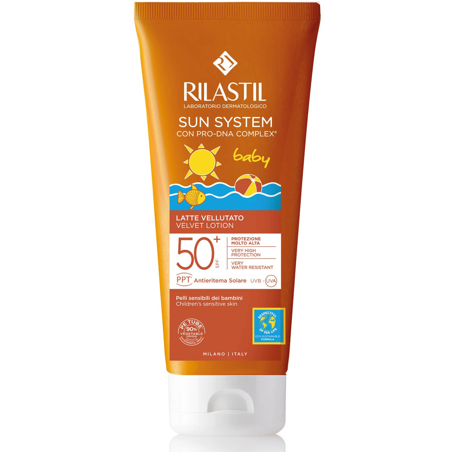 Rilastil Sun System Lait Fluide Bébé Spf50+ 200Ml