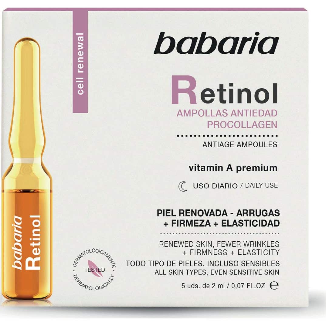 Ampoules de traitement anti-âge au rétinol Babaria 5 unités