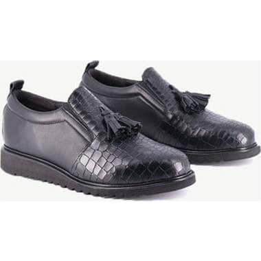Gibaud Moneglia Zapato Mujer Negro Crocco Talla 38 1 Par