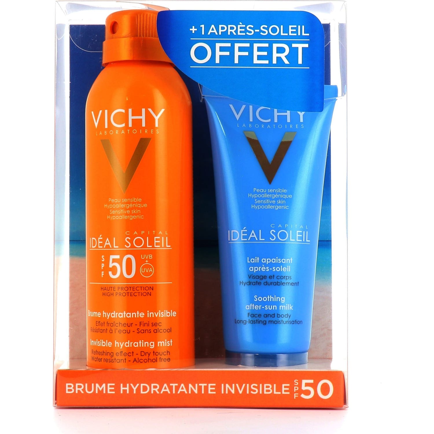 Vichy Ideal soleil brume hydratante invisible SPF50 200 ml