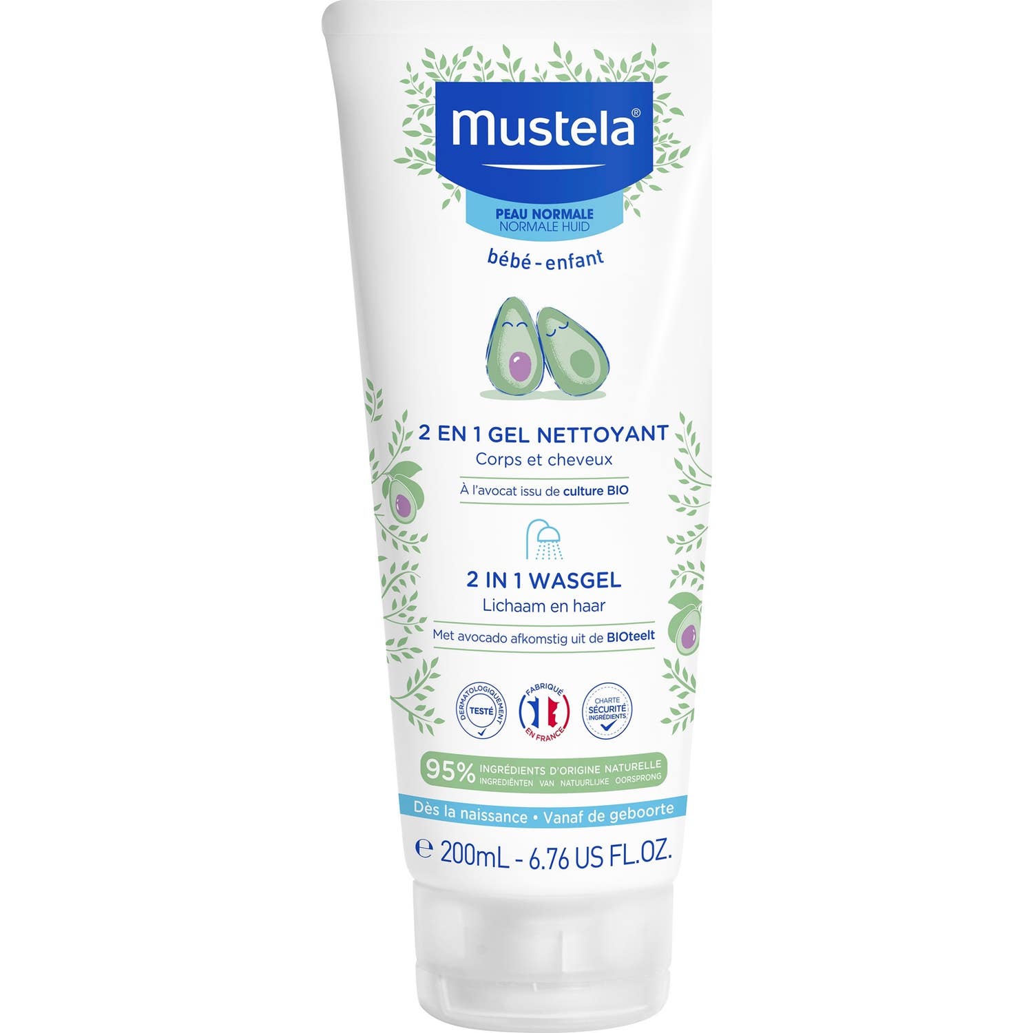 Mustela 2 en 1 Gel Nettoyant 200 ml