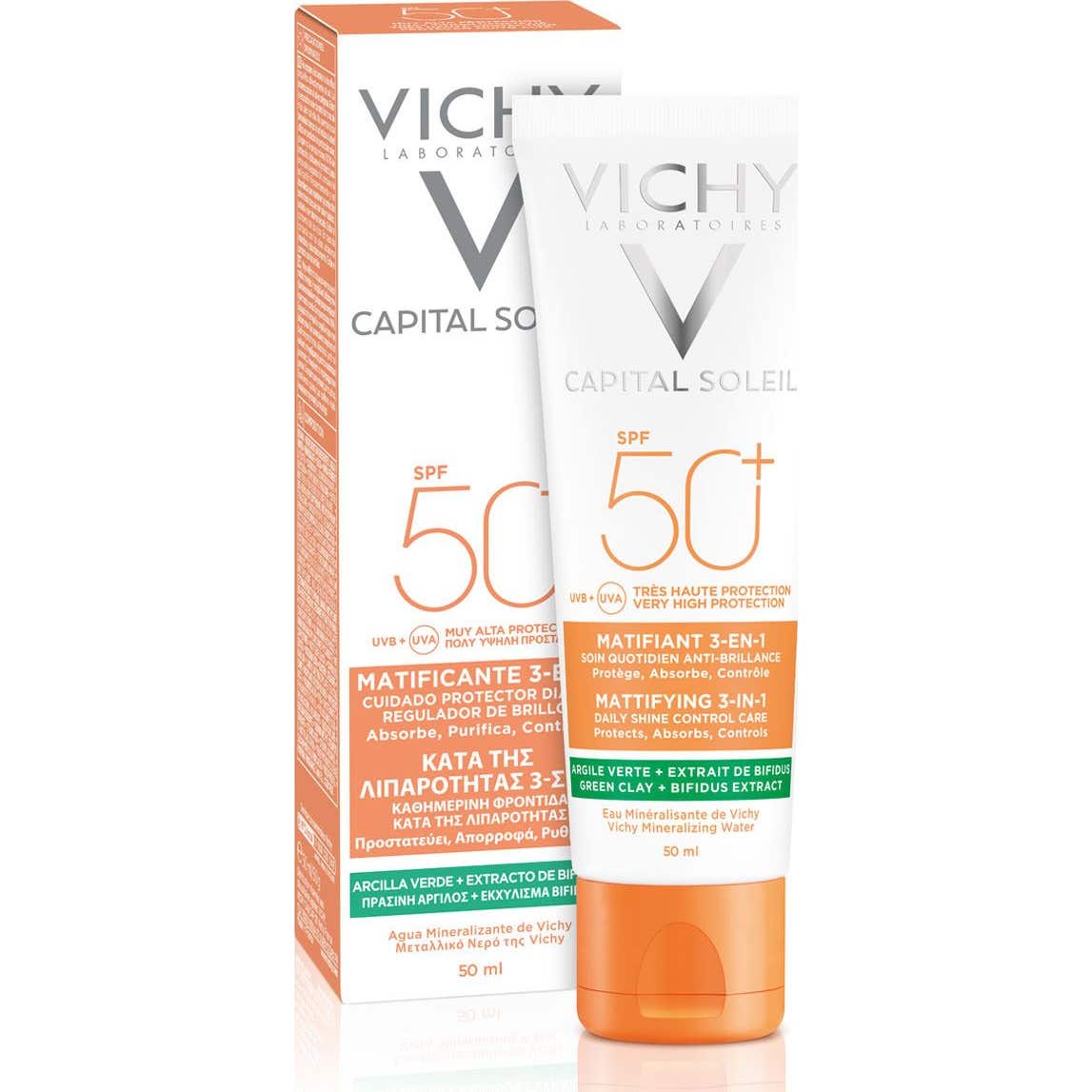 Vichy Capital Soleil Matifiant 3-en-1 Spf50+ 50ml