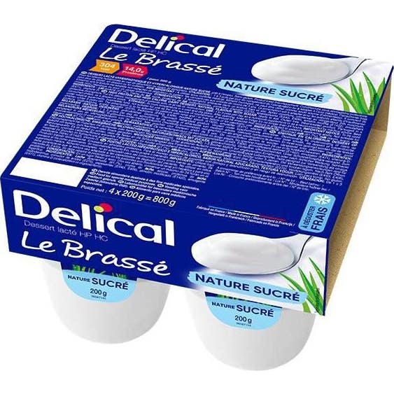 Delical Crema Dessert Natural Sin Lactosa 4x200g