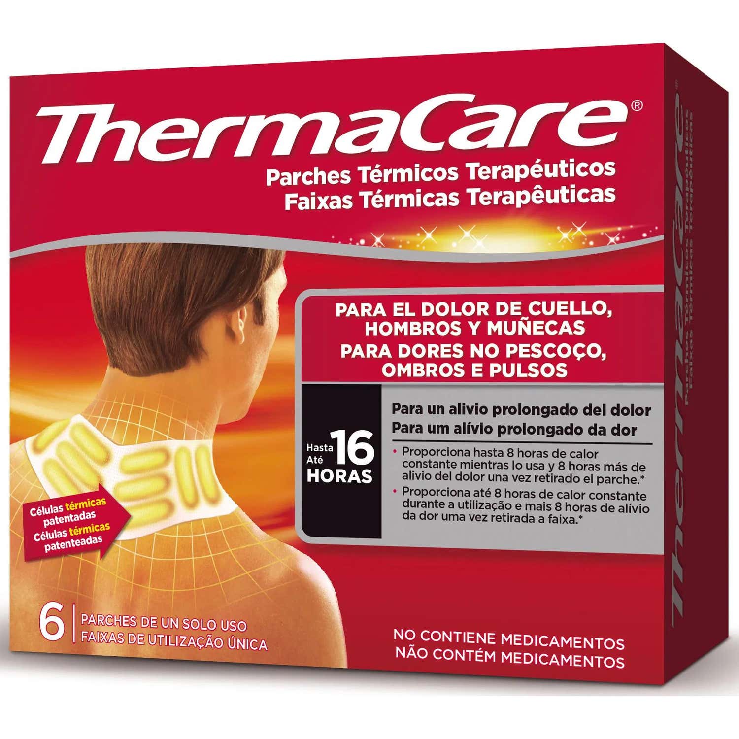 ThermaCare Patch Auto-Chauffant Nuque Épaule Poignet 6 Unités