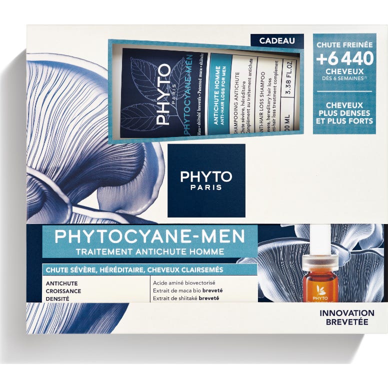 Phyto Phytocyane Men Kit 12 Ampoules + Shampooing 100ml