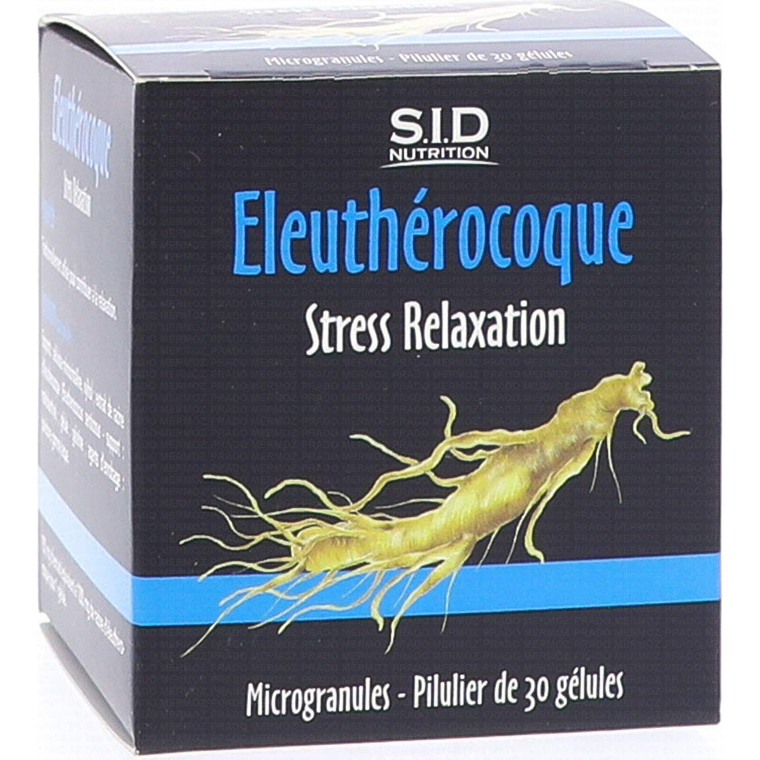 SID Nutrition Eleuthérocoque Stress Relaxation 30 Gélules