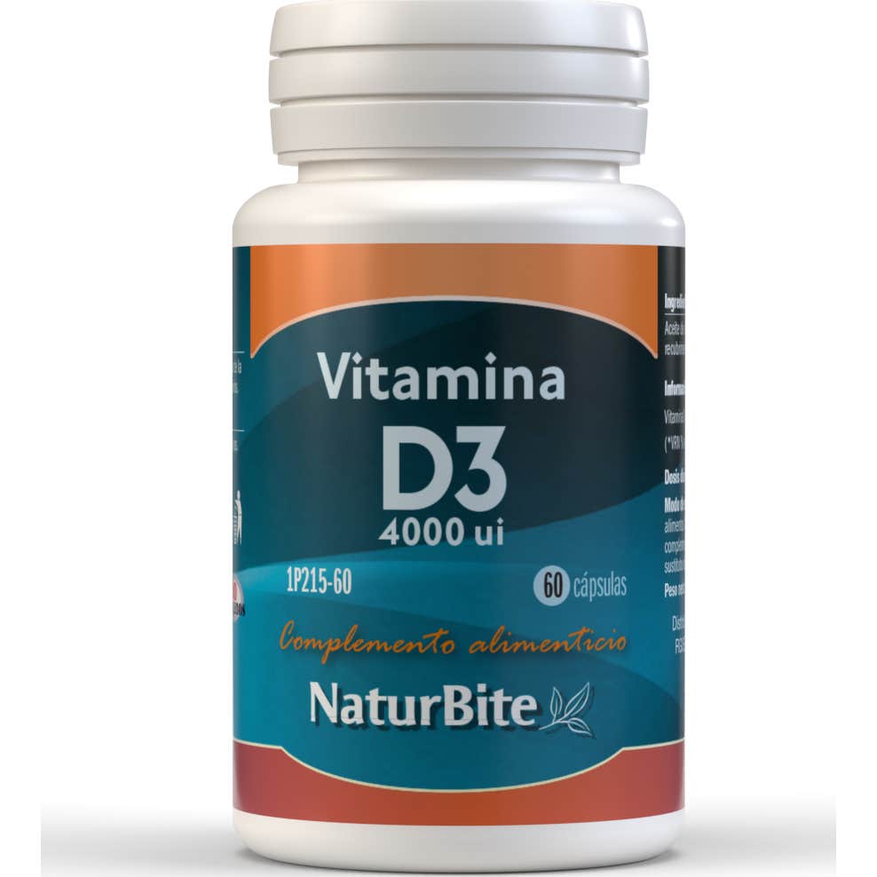 Naturbite Vitamine D3 4000 IU 60caps