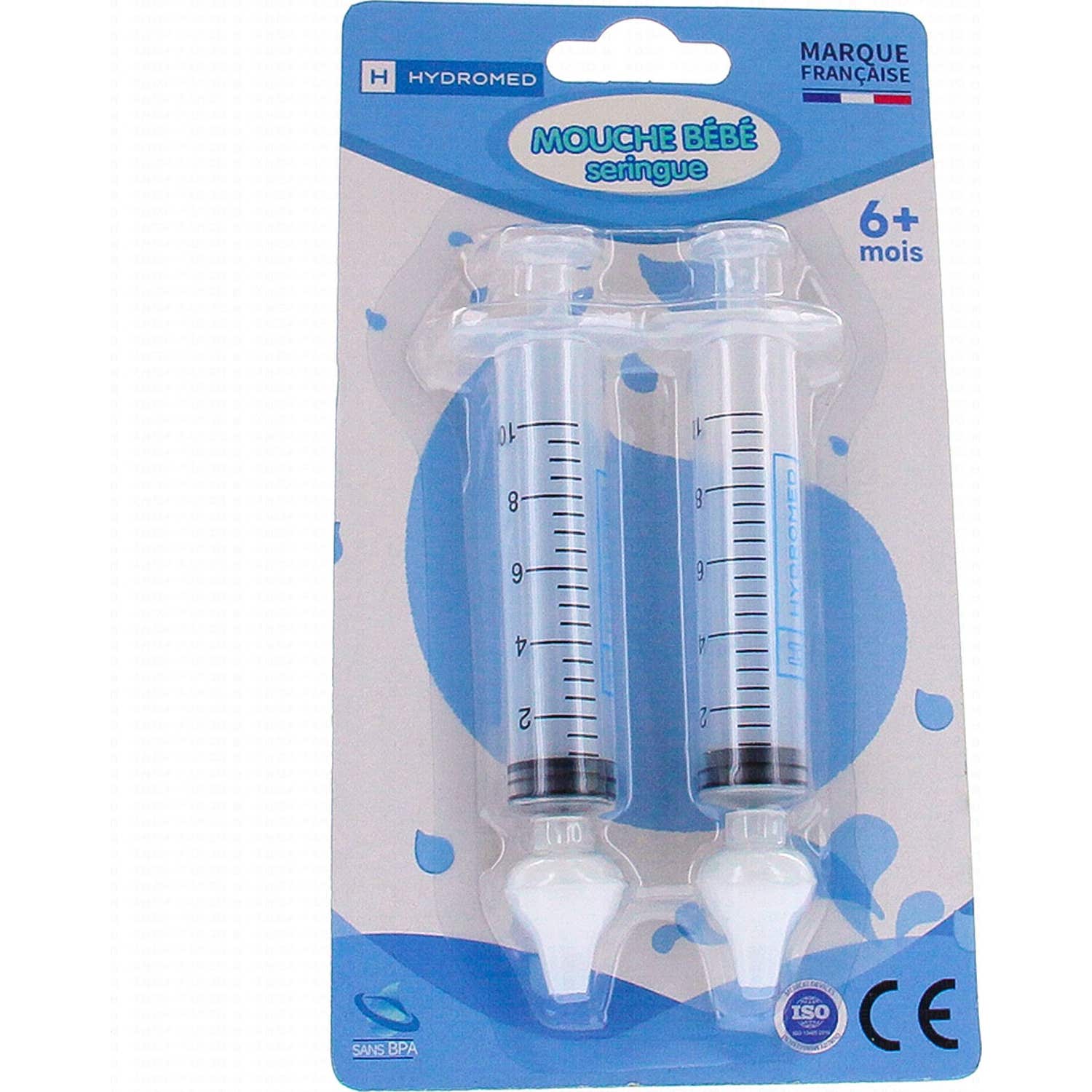 Hydromed Mouche Bebé Seringue +6m 2 Unités