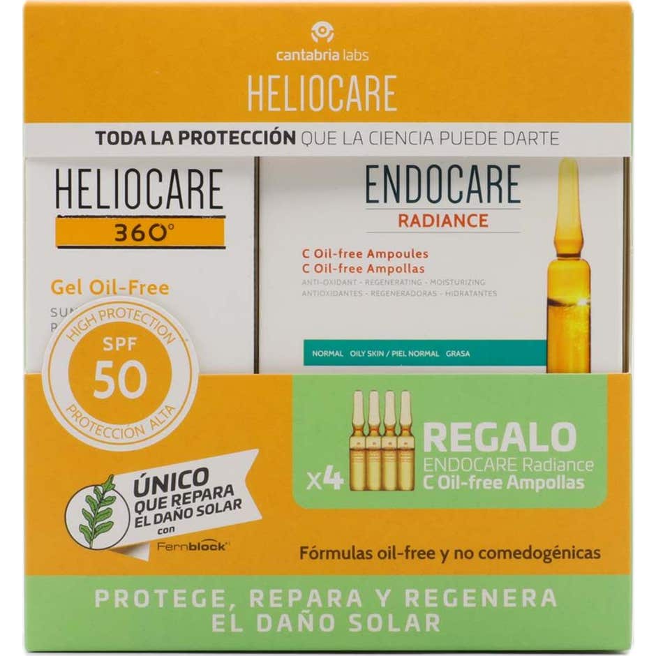Heliocare Pack 360º Gel Oil-Free + Endocare Radiance