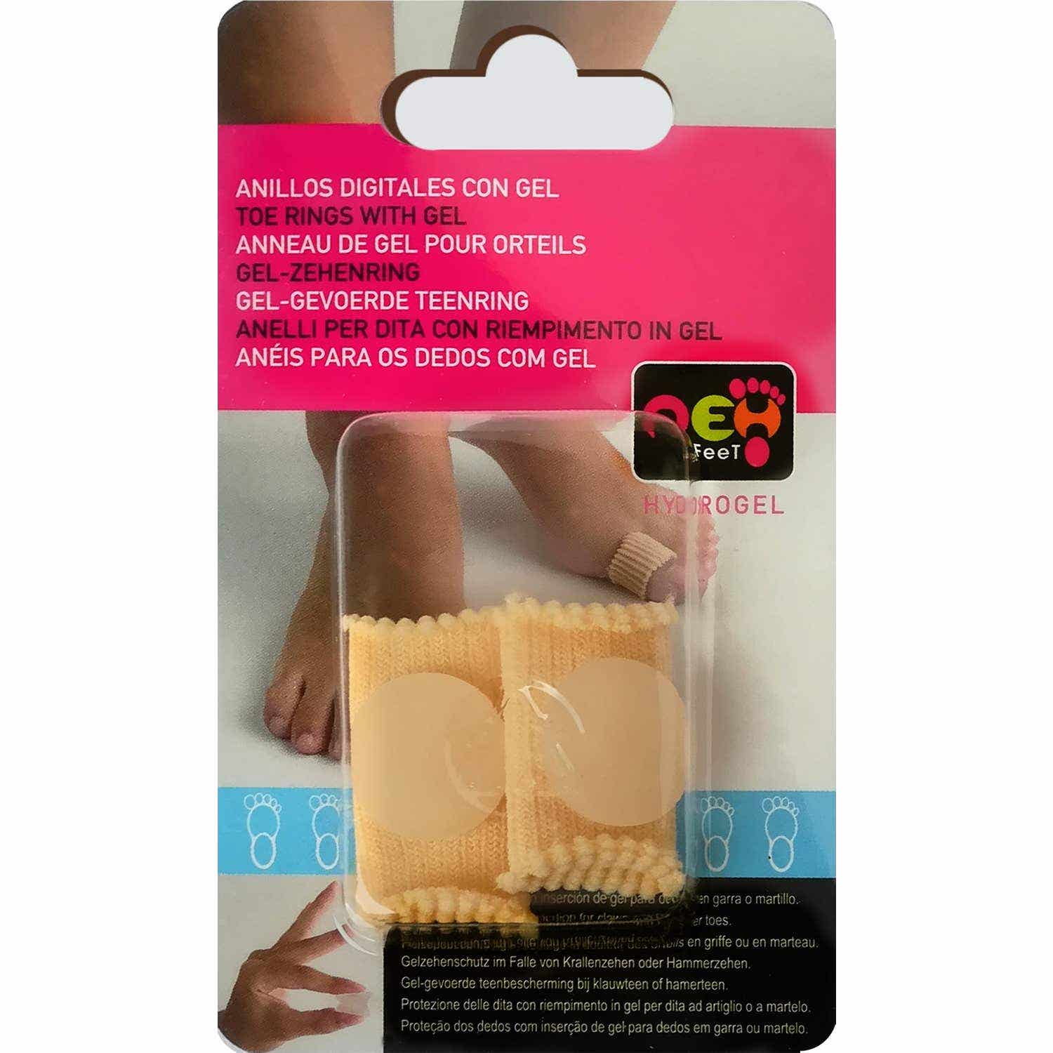 Neh Feet bagues digitales avec gel T-G 2uds