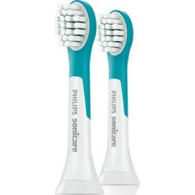 Phli Bleu Super Frais Lot De 2 Têtes De Brosse À Dents Compactes Sonicare For Kids Philips - Image 2