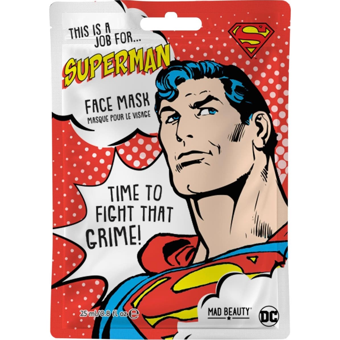 Mad Beauty DC Superman Face Mask 25ml