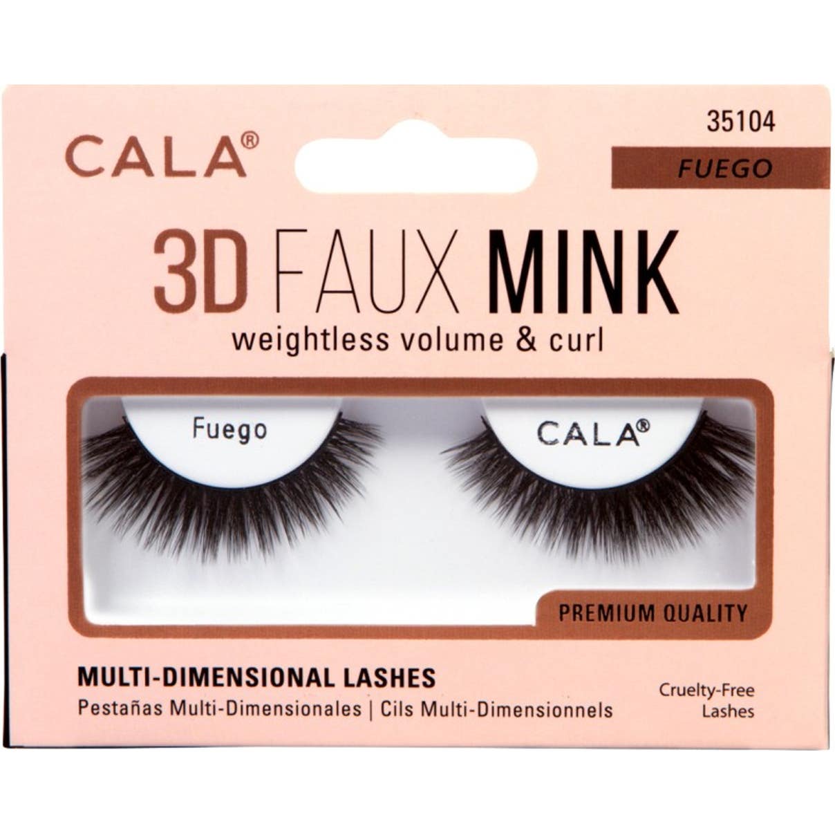 Cala Lashes 3D Faux Mink Faux Cils Fuego 1 Pairee
