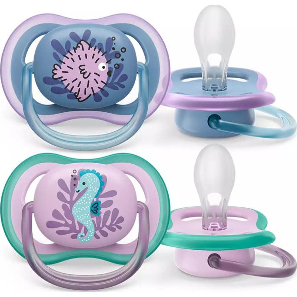 Philips Avent Ultra Air Sucette 6-18M Poisson 85/61 Girl 2uts