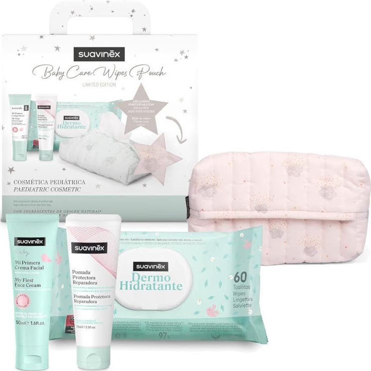 Suavinex Baby Care Wipes Pouch Panier Pack Pink