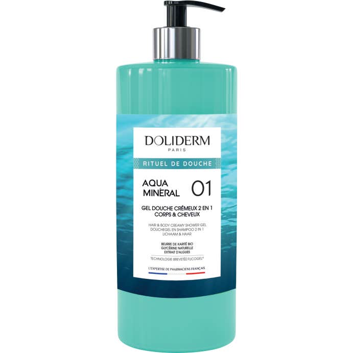 Doliderm Aqua Minéral 01 Gel Douche Crémeux 2 En 1 1L