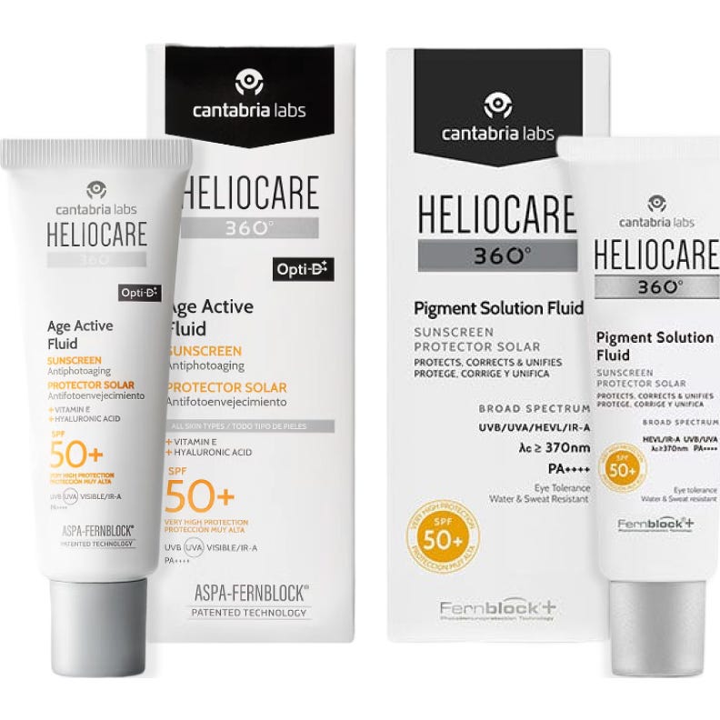 Heliocare Pack 360º Pigment Solution Fluid SPF50+ 50 ml + Age Active Fluid SPF50+ 50 ml