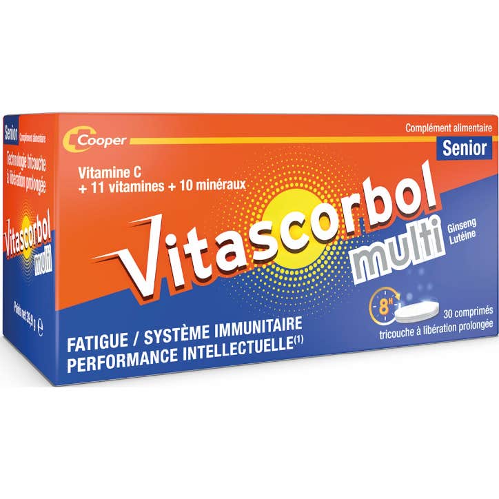 Vitascorbol Multi Sénior 30 Comprimés