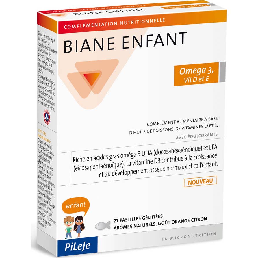 Pileje Omegabiane Enfant 27 pastilles gélifiées