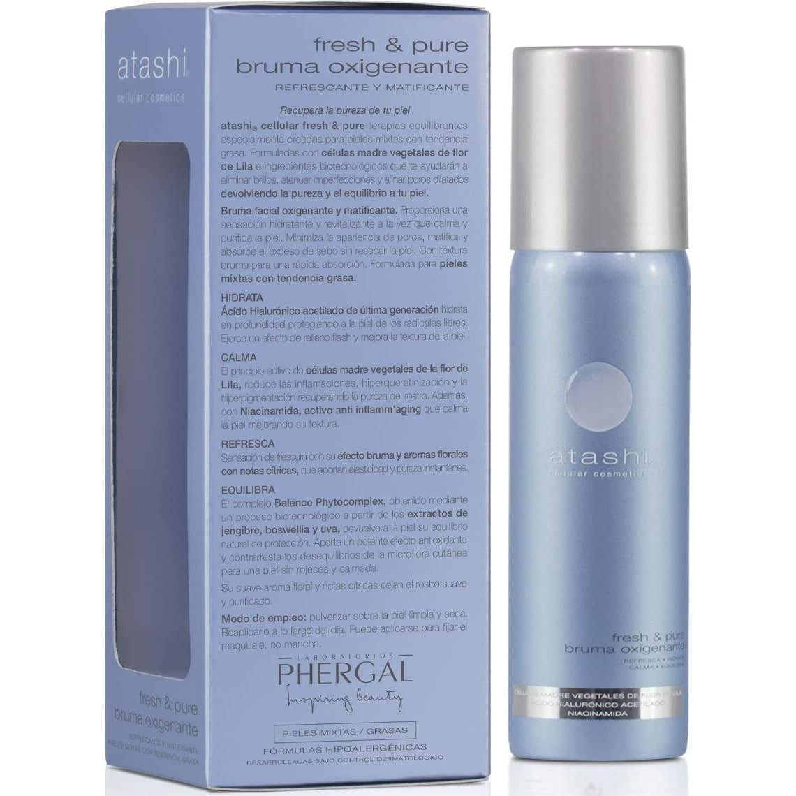 Atashi® fresh&amppure Brume Oxygénante 60ml