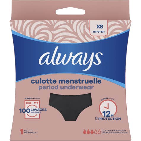 Always Culotte Menstruelle Lavable Taille XS 36-38 1 Unité