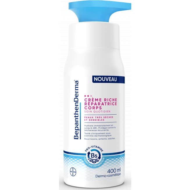 BepanthenDerma Crème Riche Réparatrice Corps 400ml