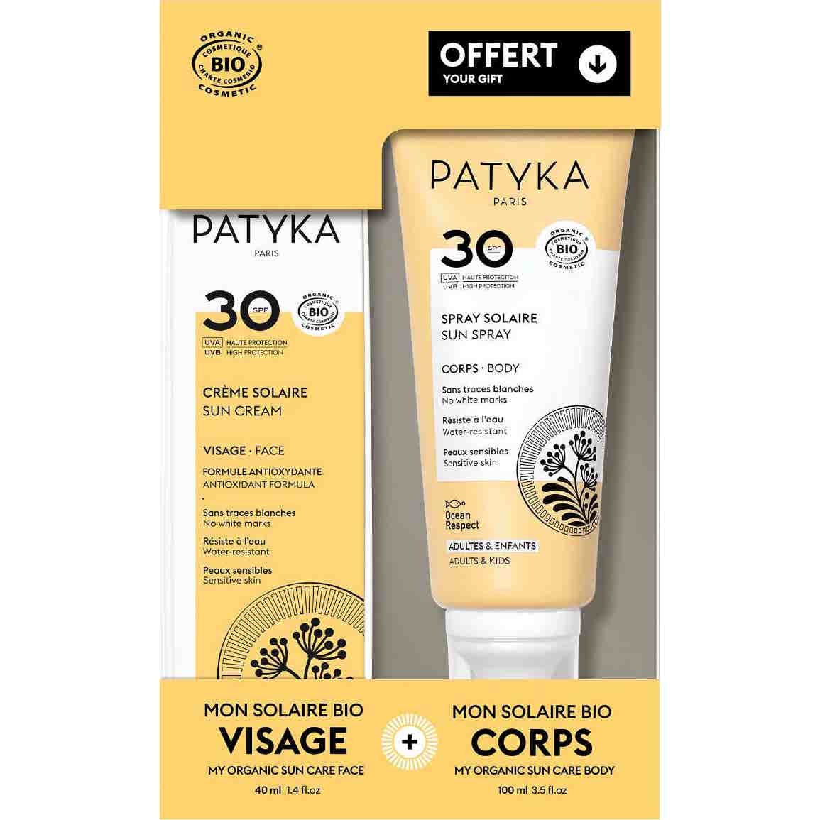 Patyka Coffret Crème Visage SPF30 + Spray Corps SPF30